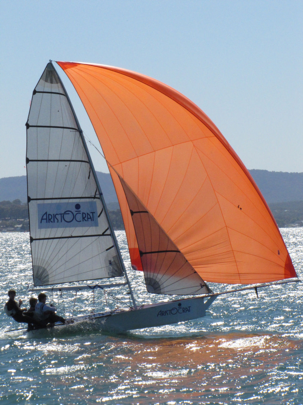 Current Leader 'Aristocrat' sailed by Henry Makin, Grant Makin & Vardon Robson - 2013 SLAM Combined High Schools Championship © Geoff Childs